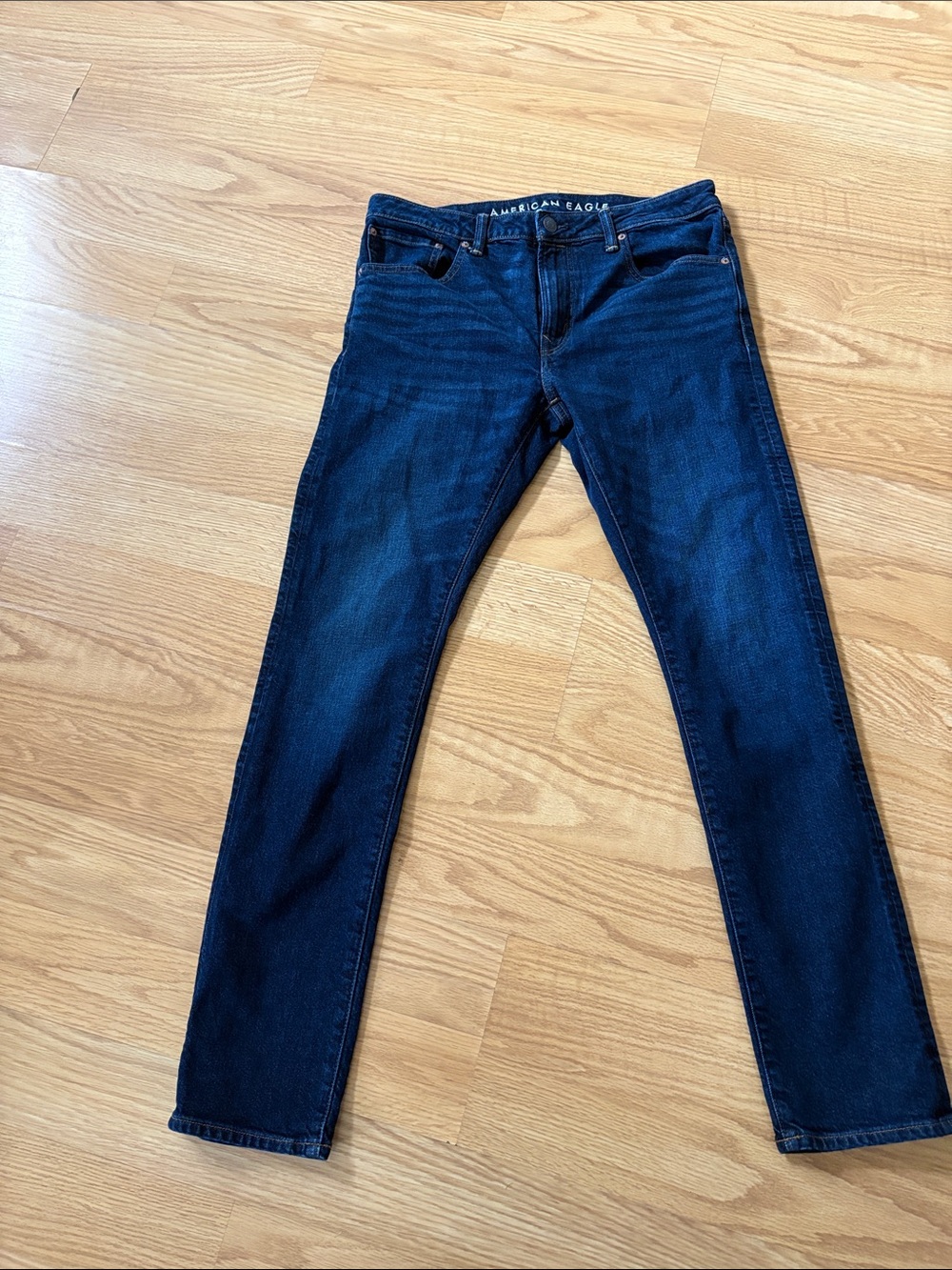 American Eagle Outfitters Men’s Dark Indigo Skinny Jeans SZ 34x34 Normcore